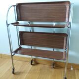 Folding trolley on wheels