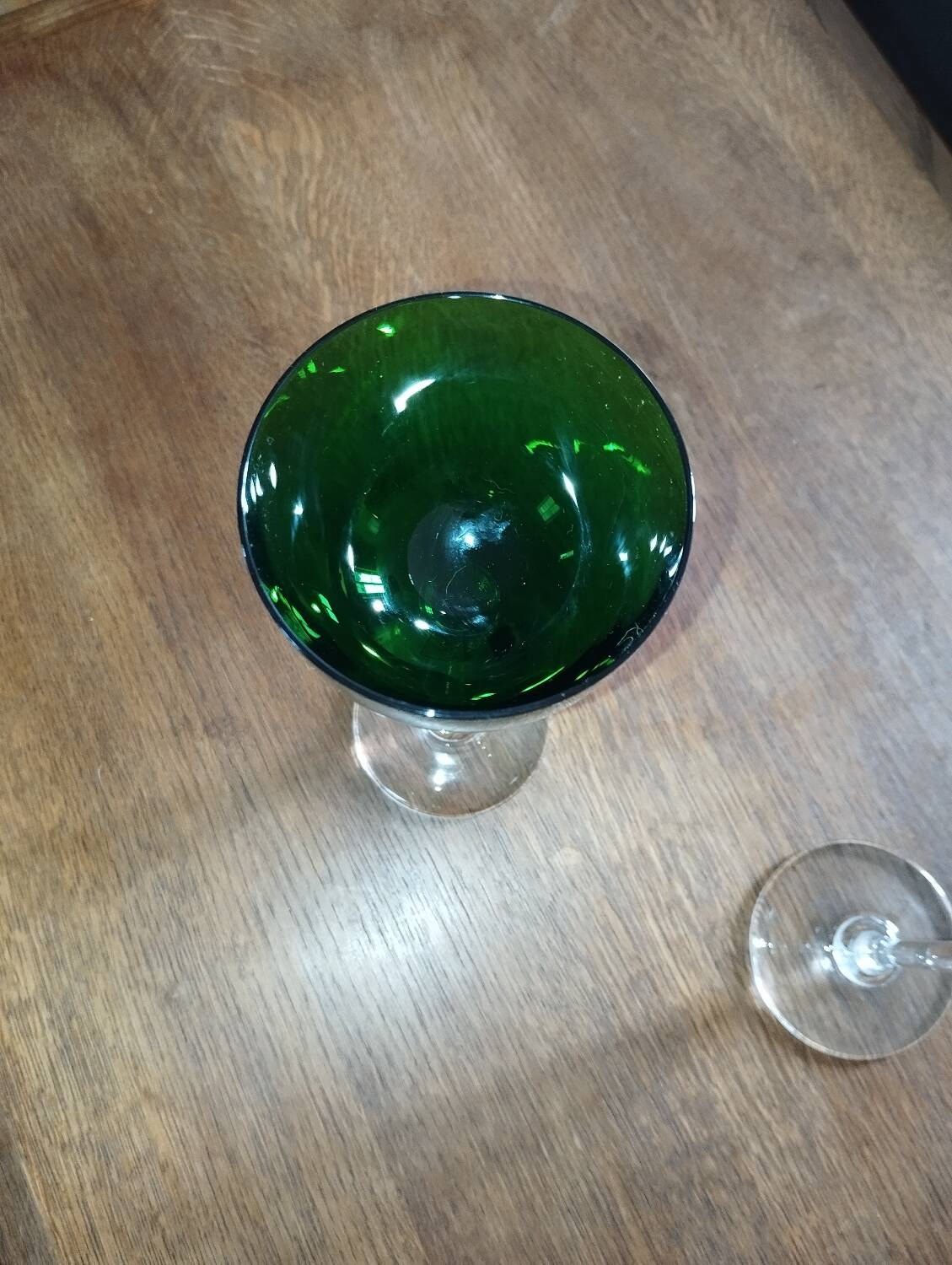 2 Saint Louis crystal roemer glasses