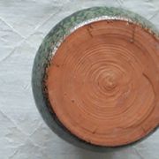Vintage glazed terracotta vase