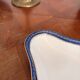 Plate, Ramekin, Salad Bowl 23cm, Limoges Porcelain, Blue and Gold, Betoule