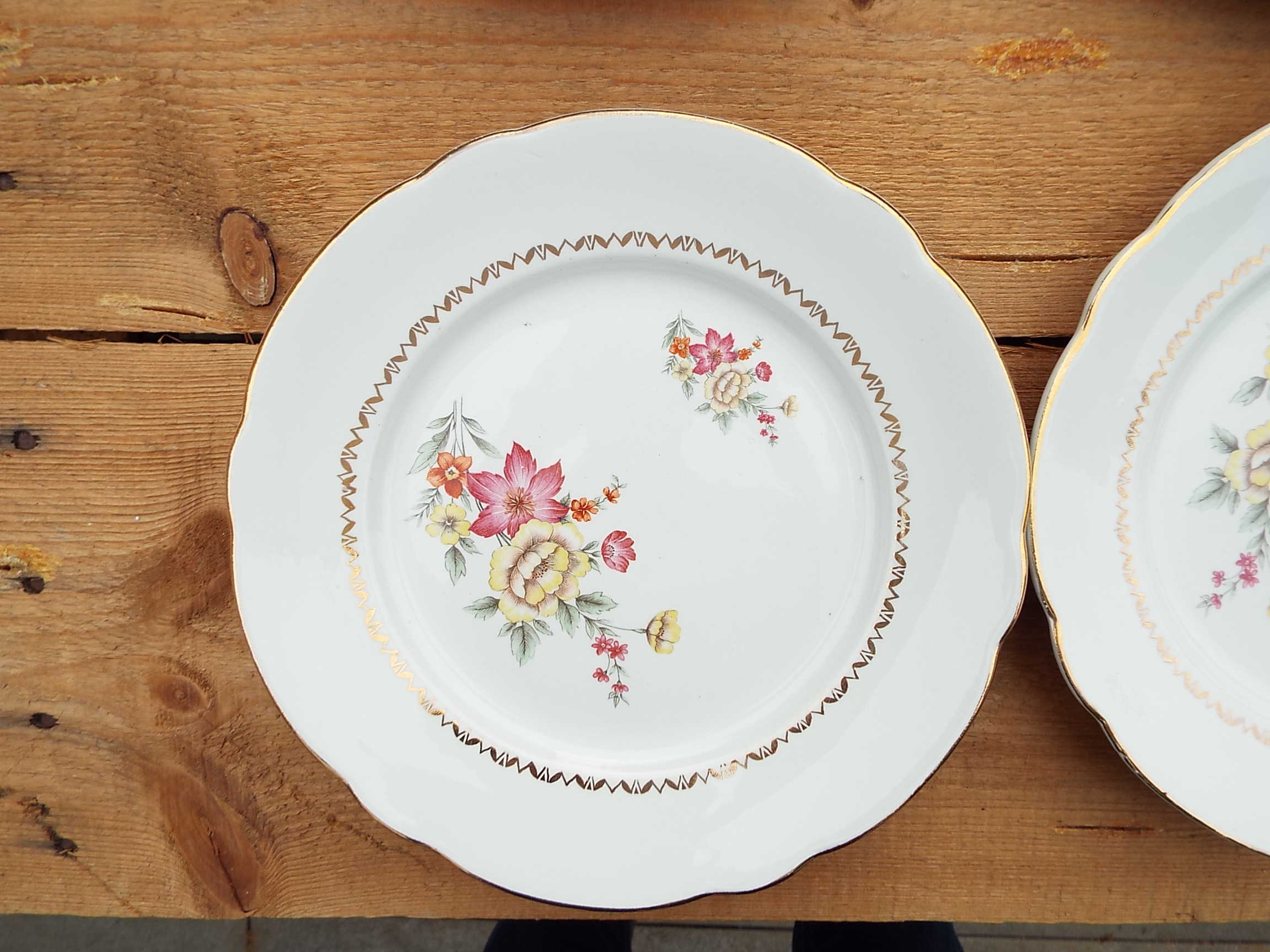8 assiettes plates KG Lunéville