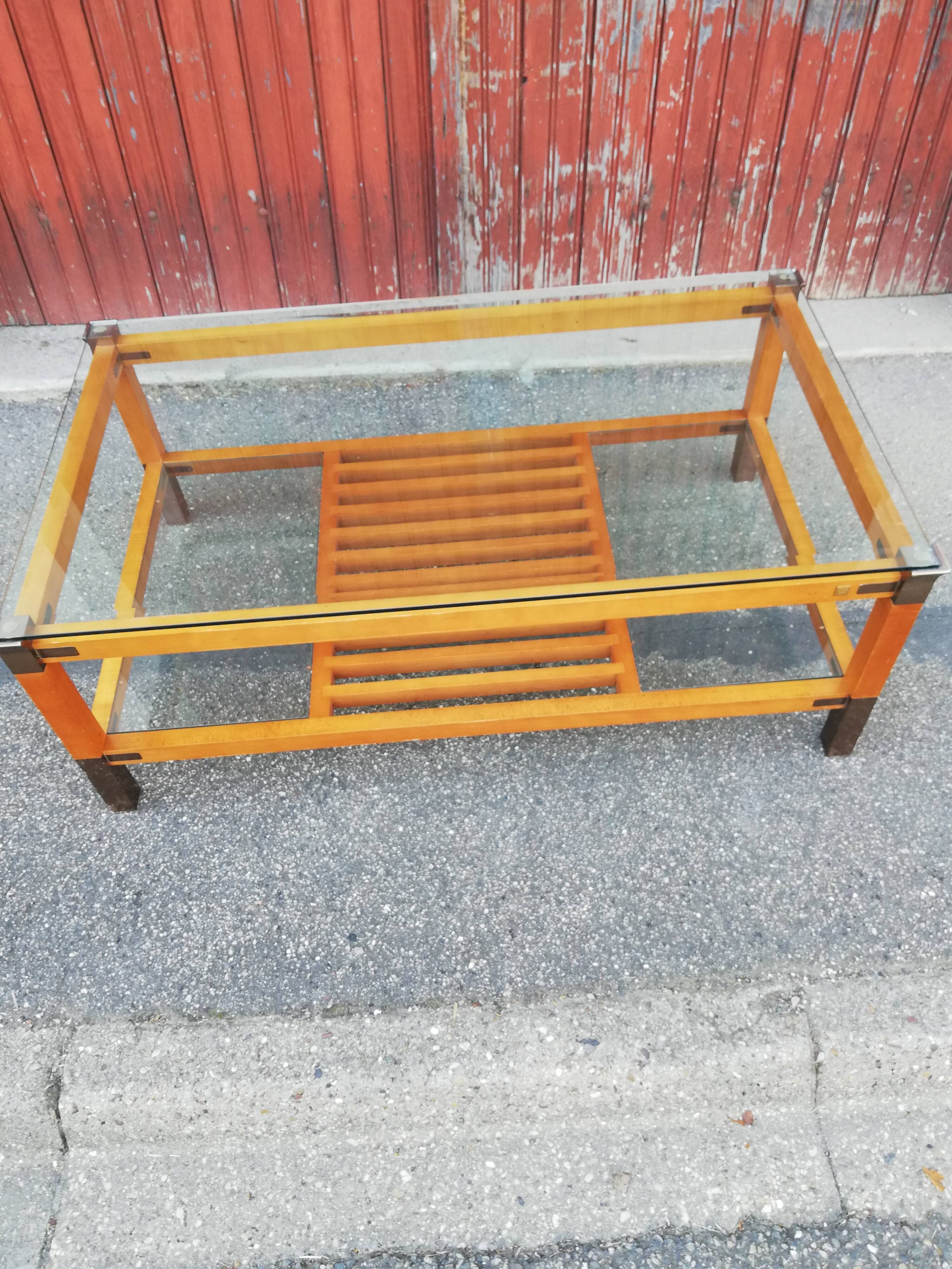 Table basse vintage Pierre Vandel Paris