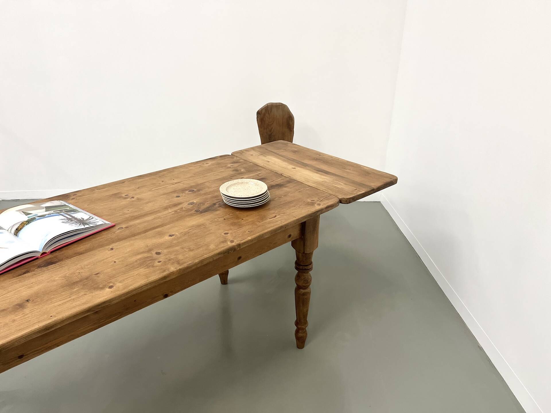 70s pine farmhouse table