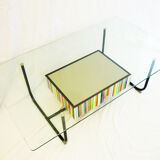 Top glass coffee table