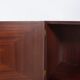 Vintage bar cabinet with brass markings