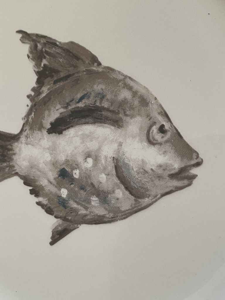 Set de 6 assiettes poisson Ascentielle