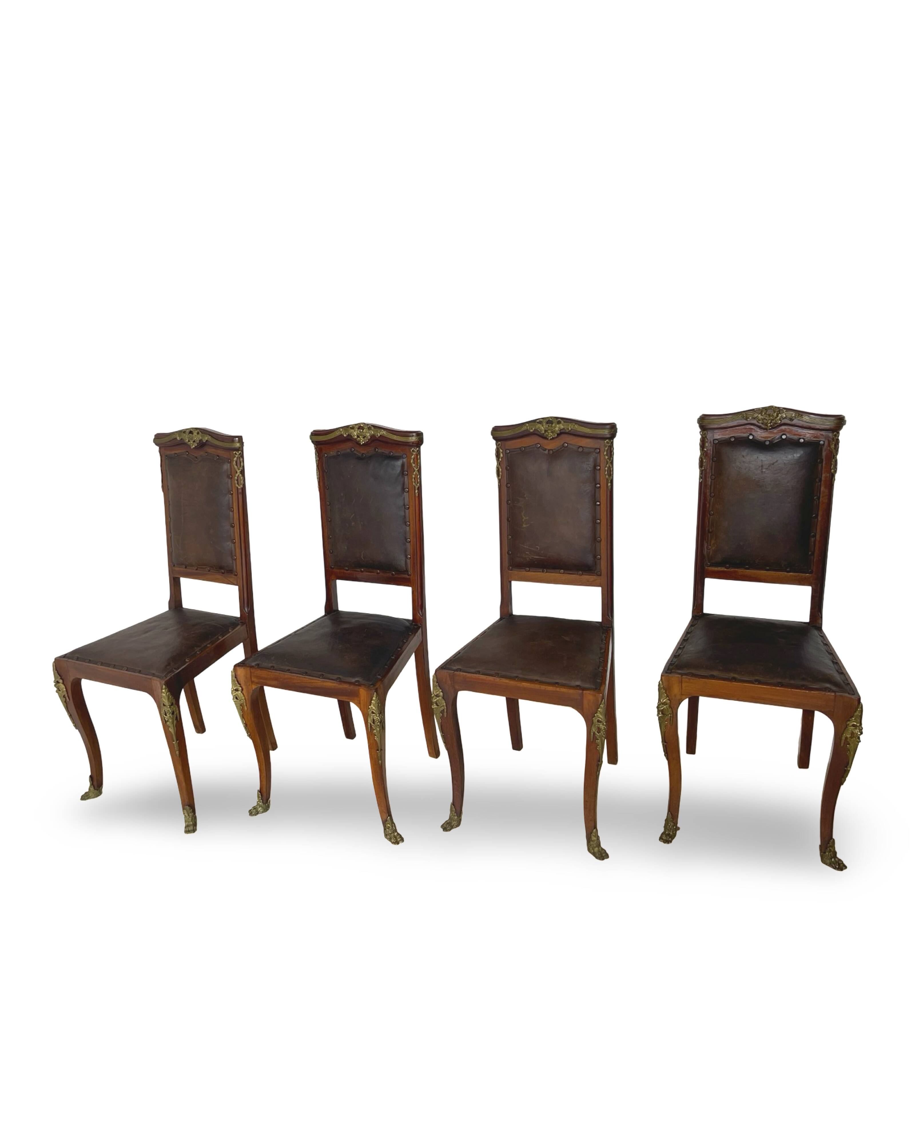 Italian art deco dining chairs 1920s
