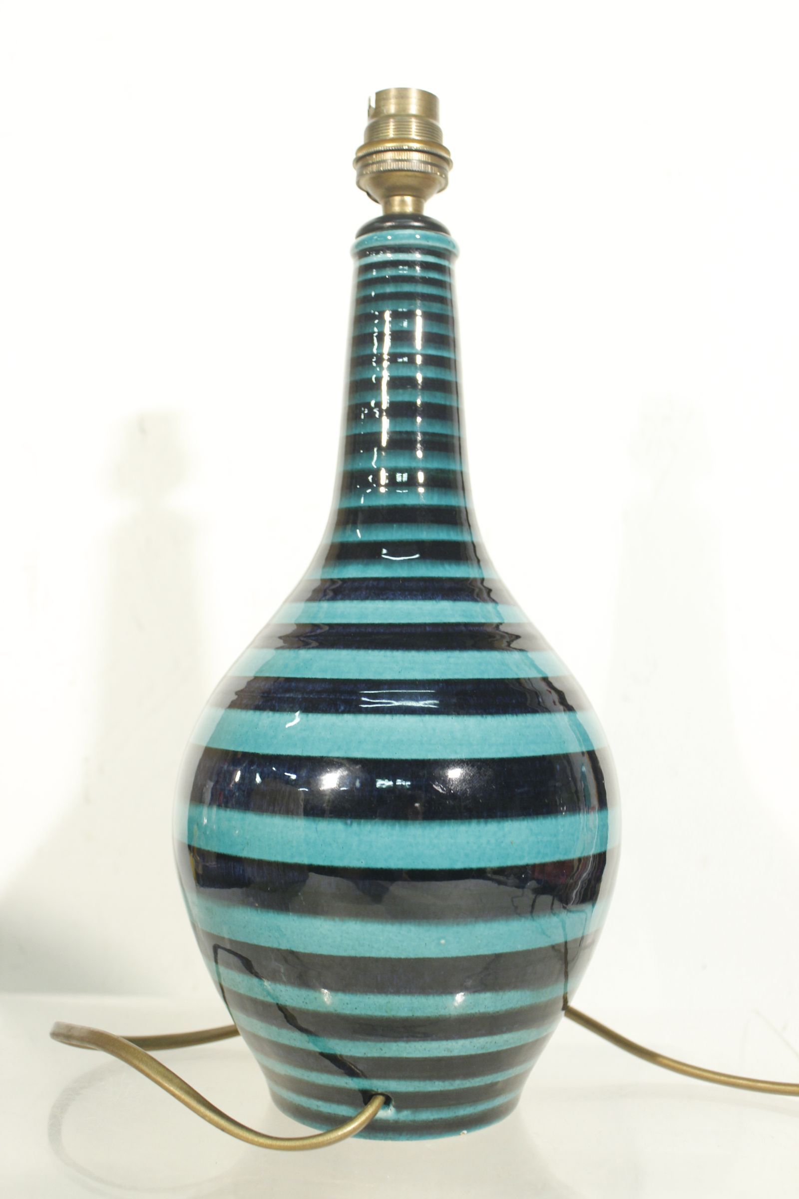 Ceramic lamp base from the Müller workshops in Lucerne Switzerland 1950s