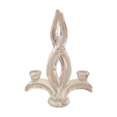 Ancient candlestick 2 crystal crystal crystal art valves France signed