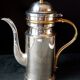 Coffee service (tray, coffee maker, creamer, sugar bowl, sugar tongs) Orfevrerie Vuillermet
