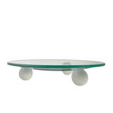 Large Italian glass and spherical frosted glass empty pocket, 1970 design