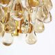 Gilt and crystal glass teardrop sconce by Christoph Palme