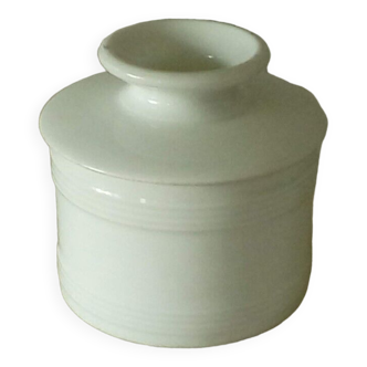 Old white porcelain water dish