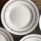 Sarreguemines Dubarry earthenware dessert plates