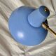 Lampe en métal bleu, 1960