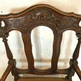 Paire de fauteuils des Flandres en chêne massif XIX siècle