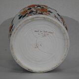 Vase with Imari decoration, signed H. Gibot - 1943