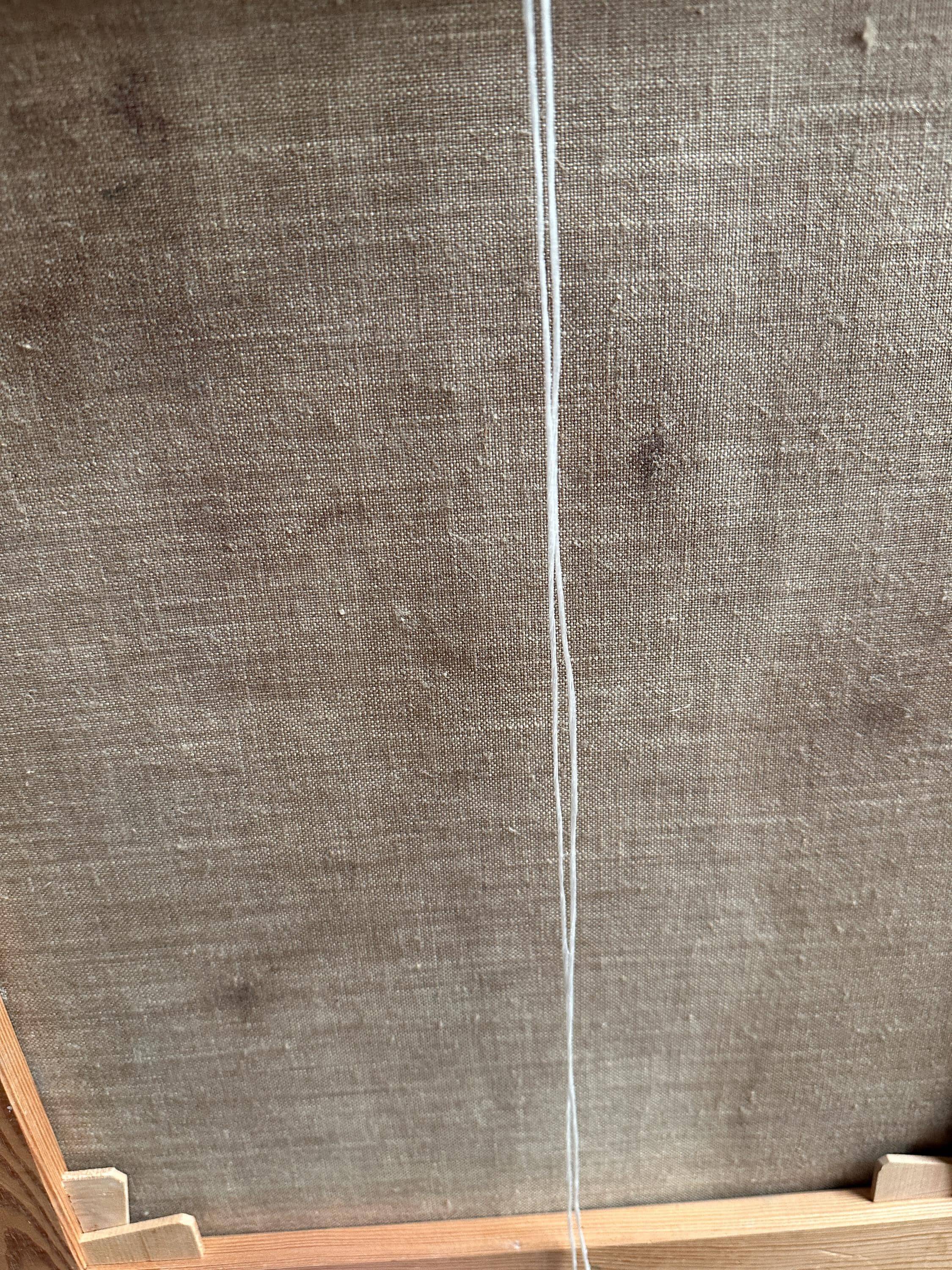 Huile sur toile originale suédoise – “Vinterlandskap” par Bertil Lindecrantz