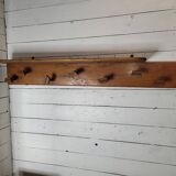 Wooden coat rack, 7 hooks