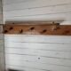Wooden coat rack, 7 hooks