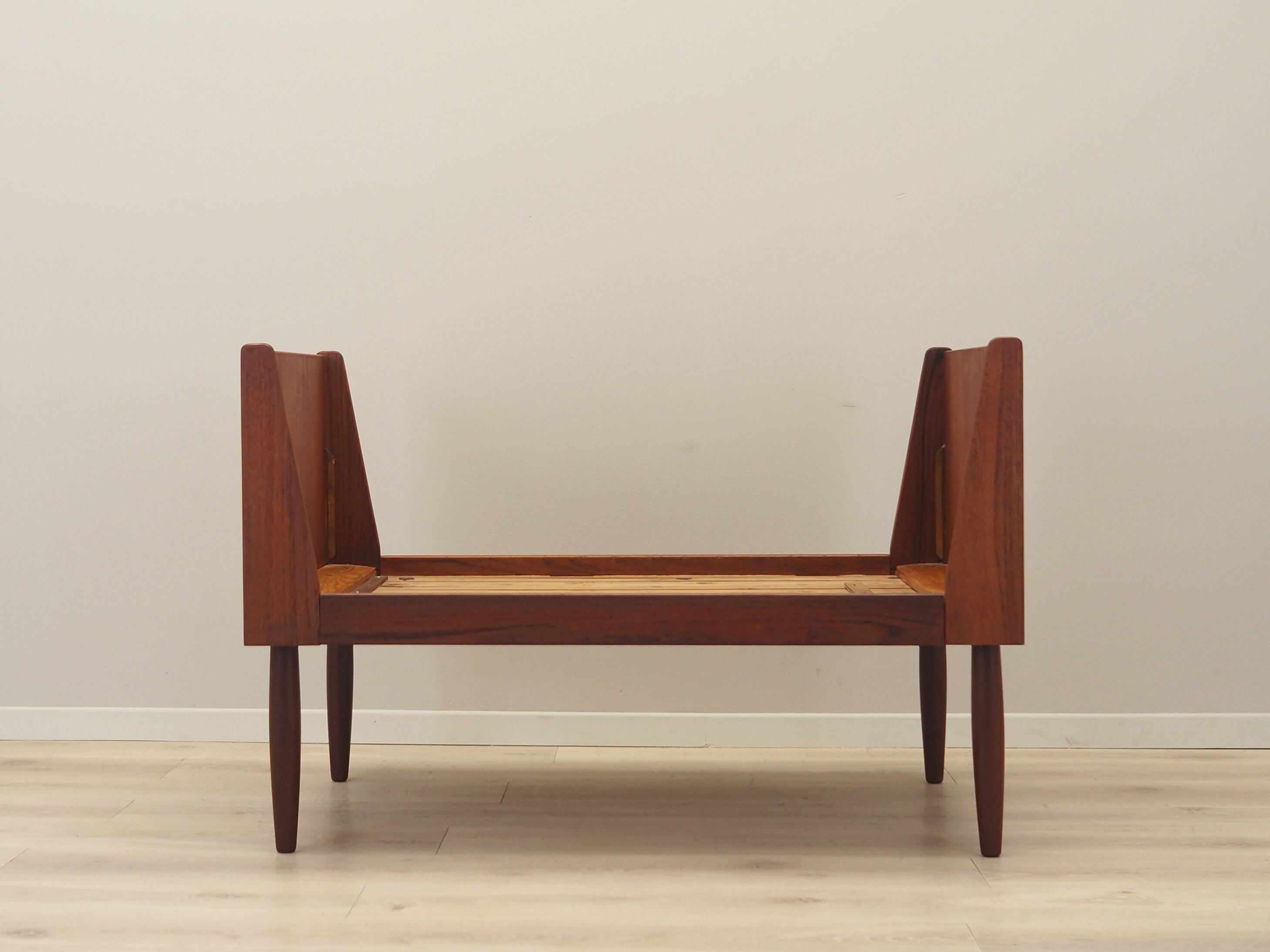Teak bed, Danish design, 1970s, production: Denmark