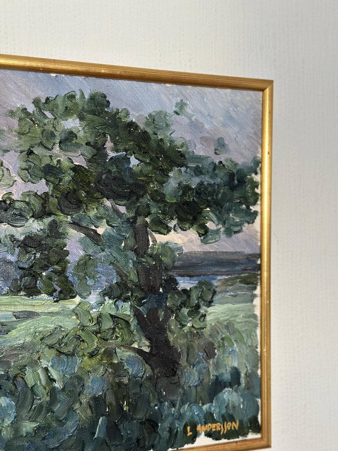 Swedish Oil on Canvas – “Tree” By  LARS BJÖNNI ANDERSSON