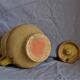 Small jug varnished yellow