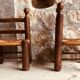 Pair of low-mulched chairs country spirit 1960