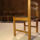 4 vintage solid wood chairs circa 1970