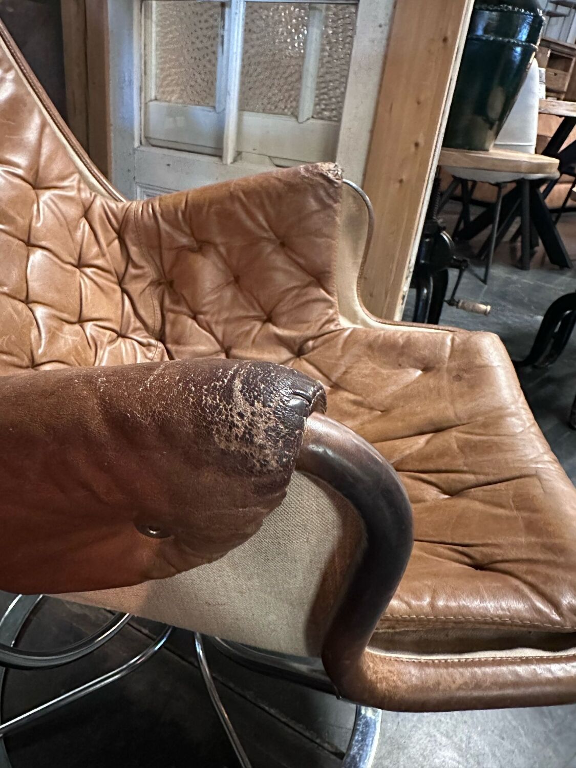 Fauteuil pivotant design suédois vintage Jetson DUX Bruno Mathsson