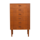 Commode suédoise en teck du milieu du siècle, années 1960.