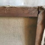 Canvas Flower basket 1940 signed