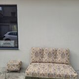 Louis Philippe style floral decor sofa bench from the nap period