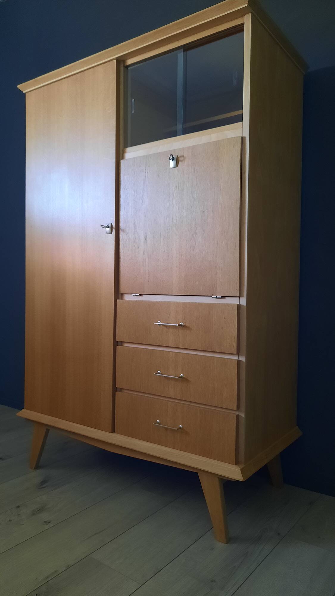 Renovated vintage secretary cabinet