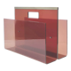 Plexiglas magazine holder Michel Dumas Roche Bobois 70s