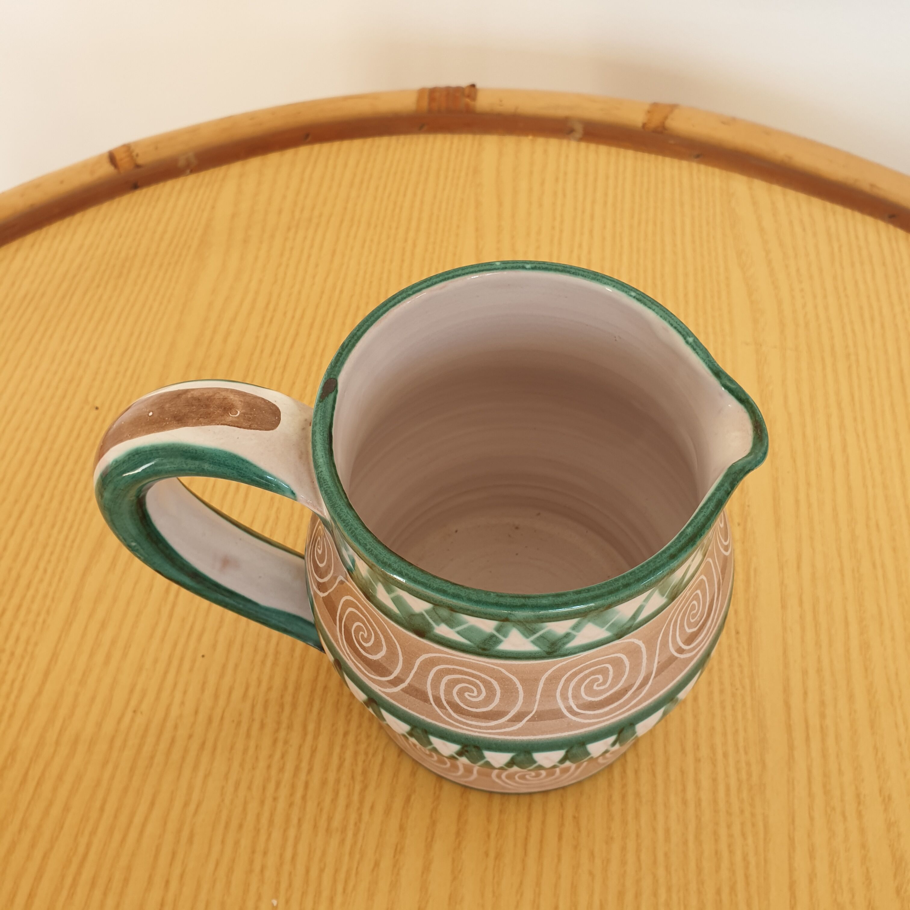 Robert Picault vintage ceramic pitcher