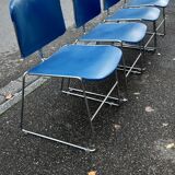 Set of 4 conference chairs by Max Stacker for Steelcase