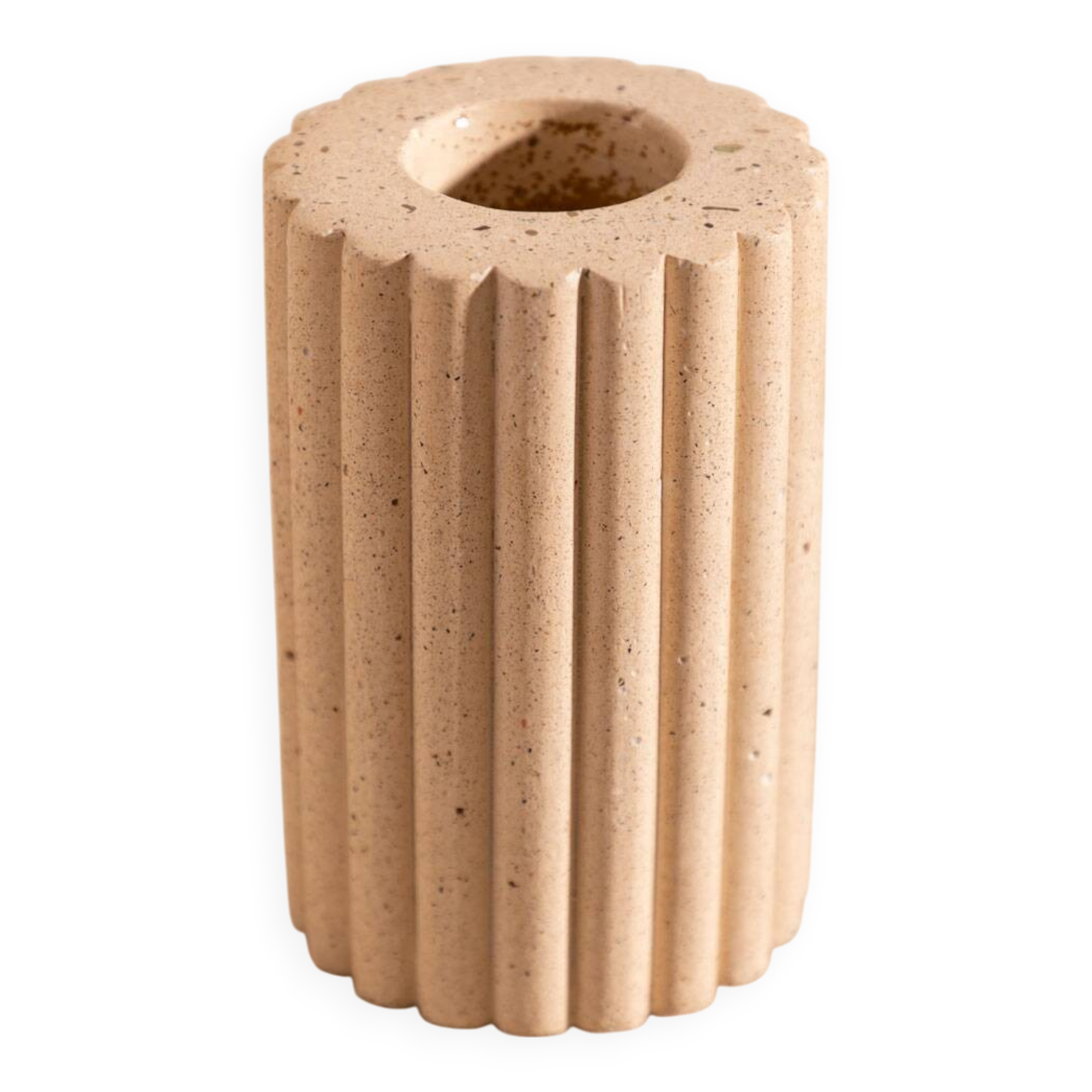 Vase Gabriel en béton beige