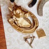 Solid brass horse door knocker