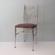 Chaise en laiton, Italie des années 1950