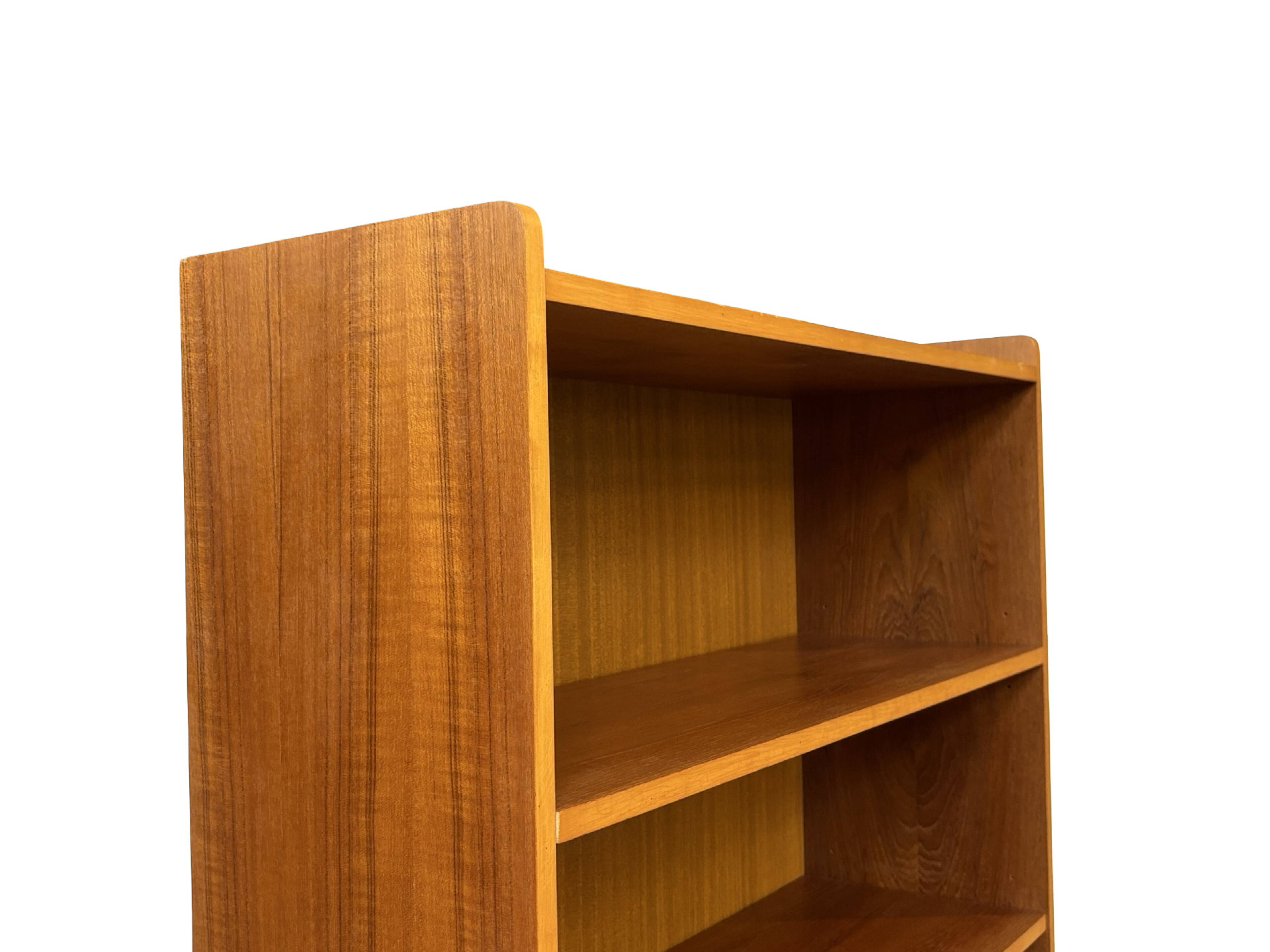 Large vintage teak bookcase, Danish design, 1960s
