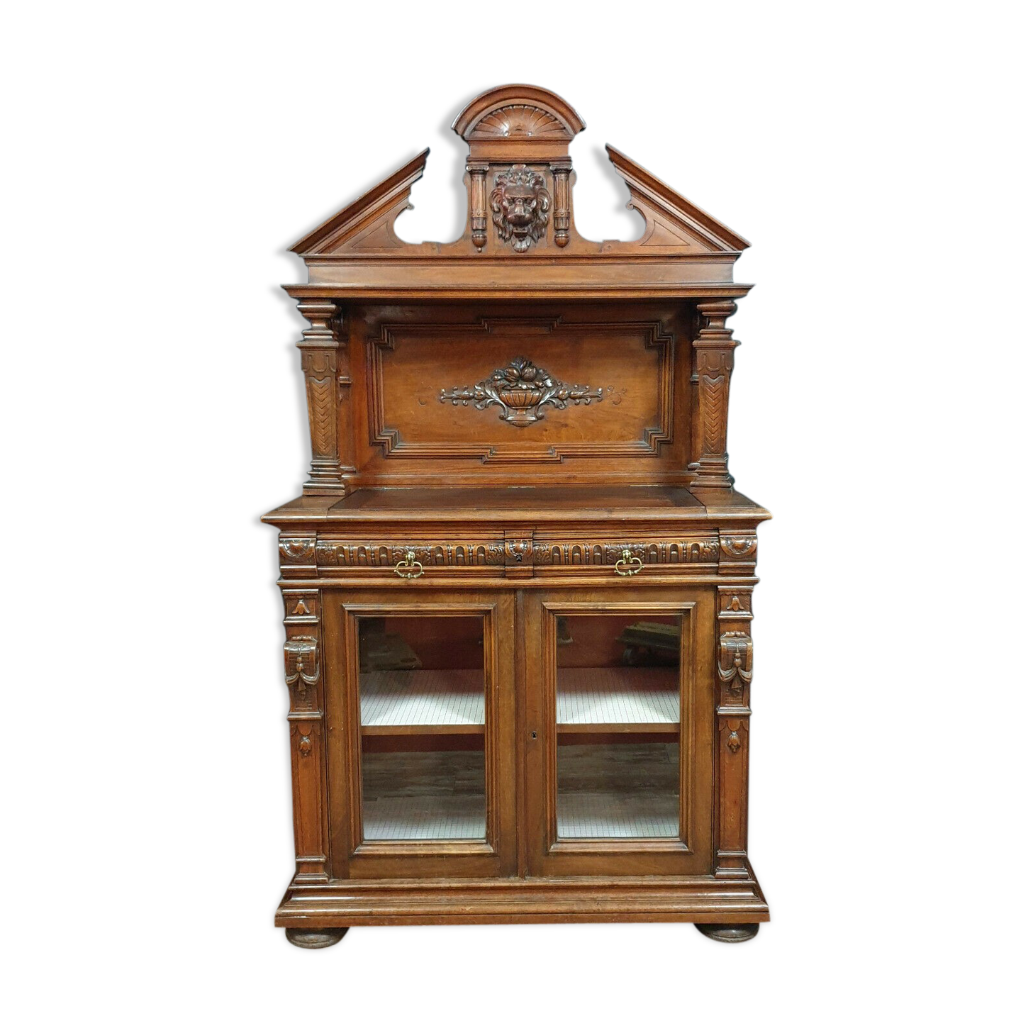 Renaissance mass walnut hunting lodge library