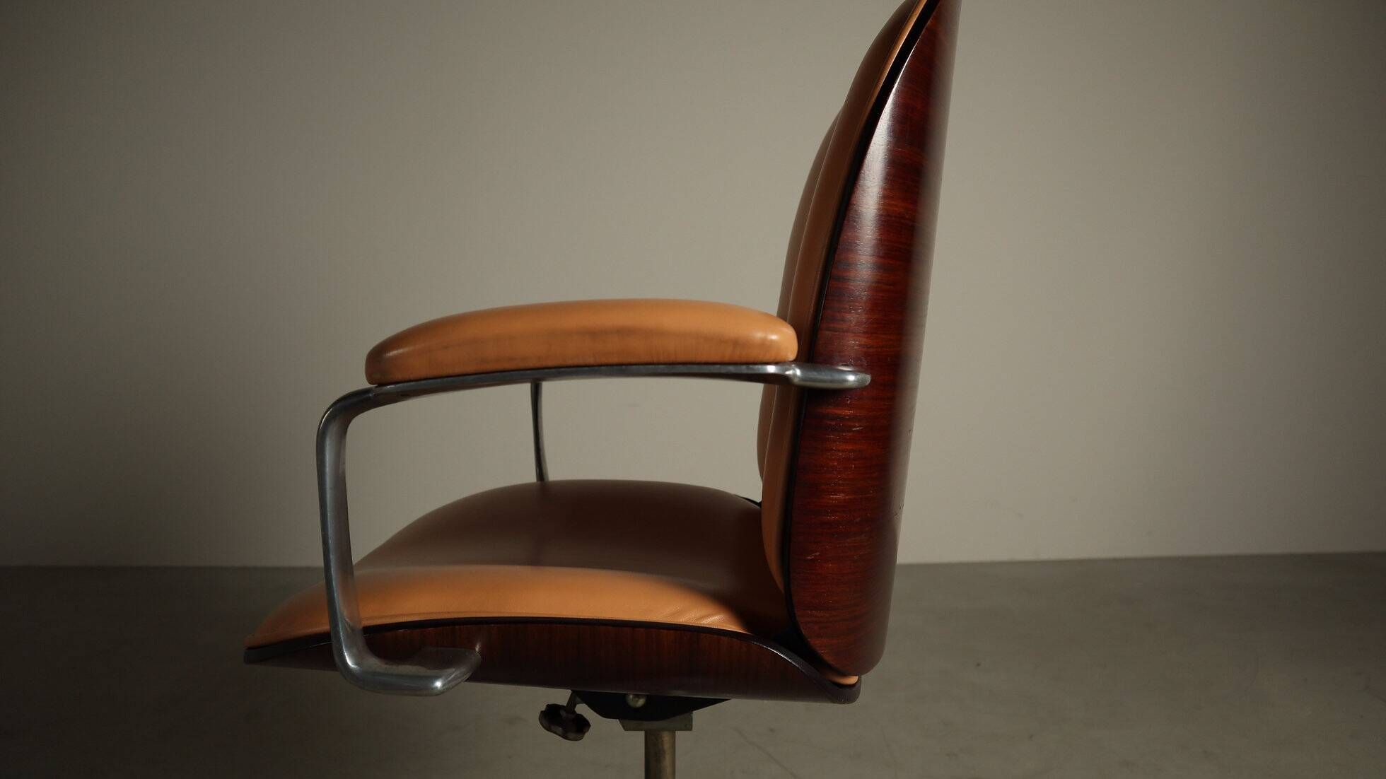 Executive office chair by Ennio Fazioli for MIM Roma, Italy 1960