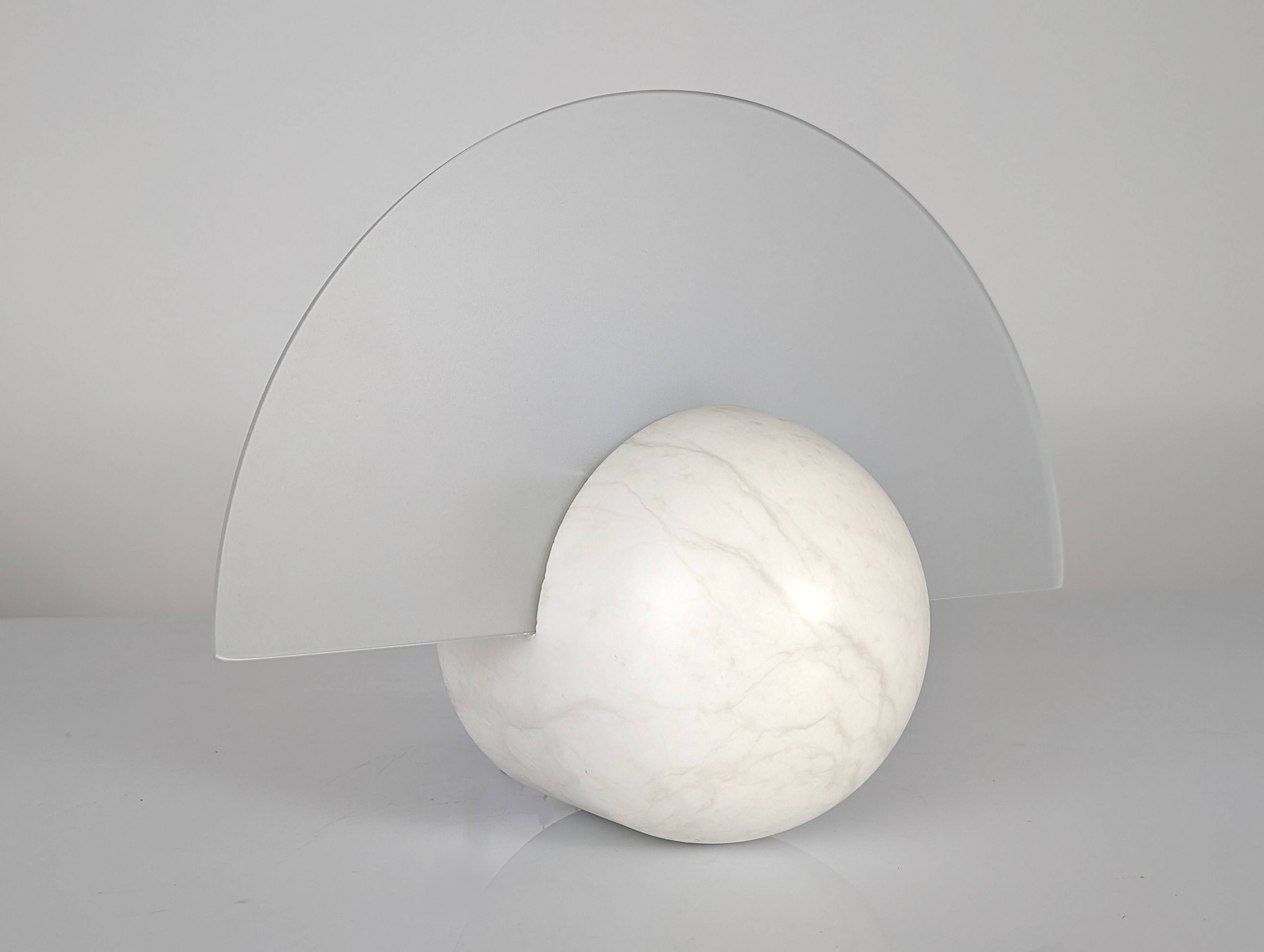 Art Deco Style Alabaster Wall Sconce, 1970s
