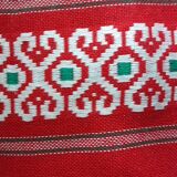 Square red tablecloth