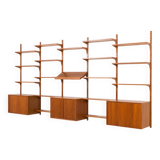Poul Cadovius extra-large teak wall unit for Cado, 1960s.