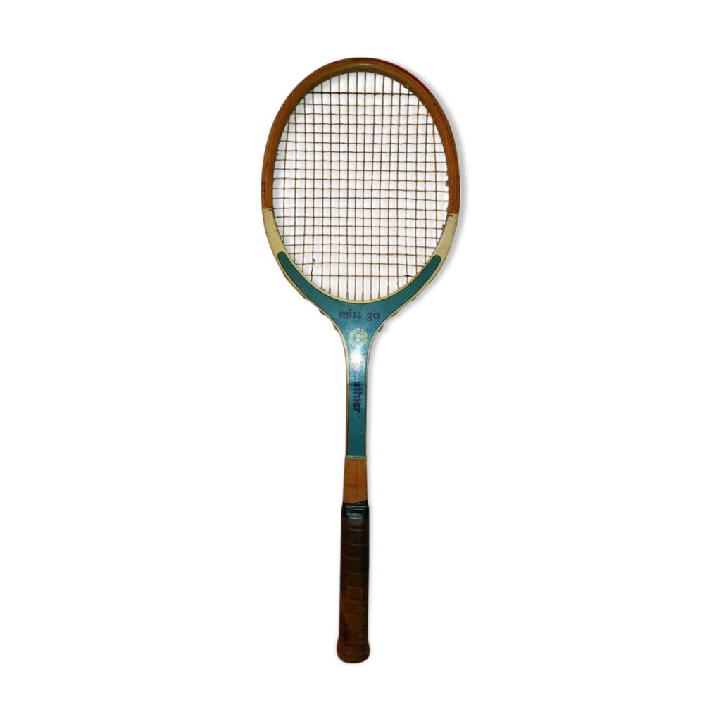 Raquette De Tennis En Bois Vintage Davis Cup - Bleu - Neuf Dans Son Emballage