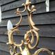 Birdcage chandelier in Bronze with 3 arms nice long chain French vintage