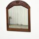 Art Deco oak mirror with carved motif