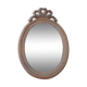 Oval mirror wood knot
